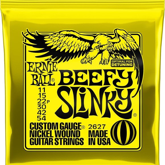 6-Pack Ernie Ball Beefy Slinky Nickel Wound Electric Guitar Strings .011-.054 - Picture 1 of 3